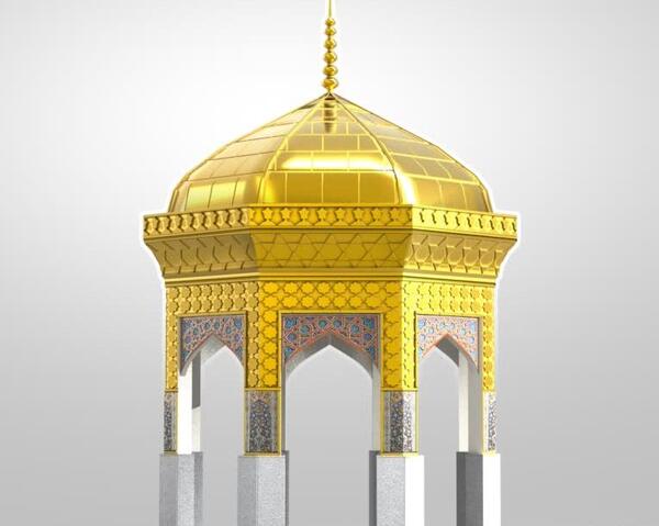 عکس سه بعدی از حرم امام رضا