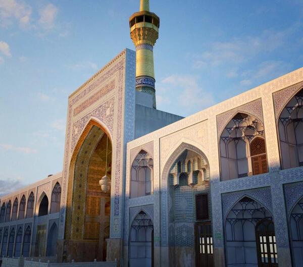 عکس سه بعدی از حرم امام رضا