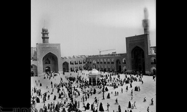عکس سیاه و سفید حرم امام رضا