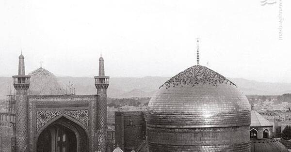 عکس سیاه و سفید حرم امام رضا