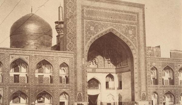 عکس سیاه و سفید حرم امام رضا