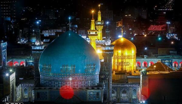 عکس حرم امام رضا شب شهادتش
