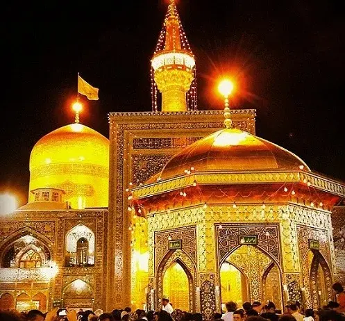 عکس حرم امام رضا شب شهادتش