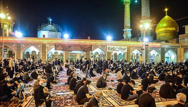عکس حرم امام رضا شب عاشورا