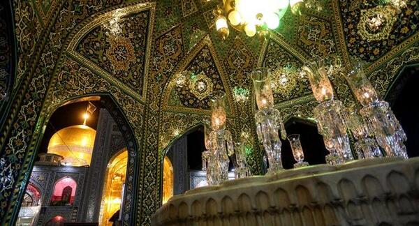 عکس حرم امام رضا شب عاشورا