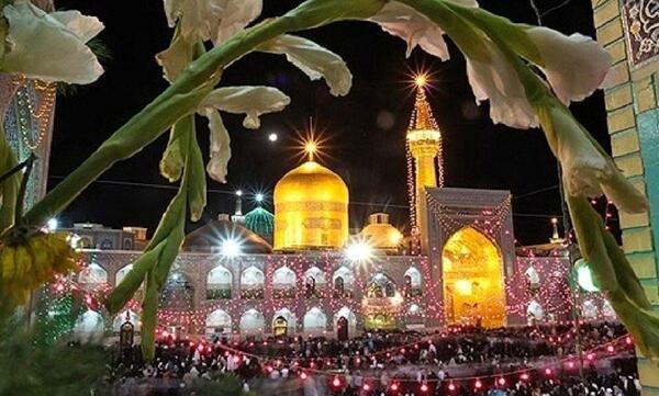 عکس حرم امام رضا شب عاشورا