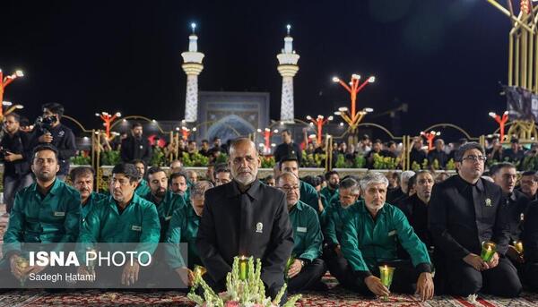 عکس حرم امام رضا شب عاشورا