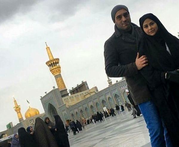 عکس عاشقانه در حرم امام رضا