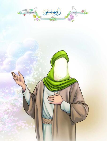 عکس کارتونی از حرم امام رضا