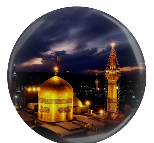 عکس نقاشی گنبد حرم امام رضا