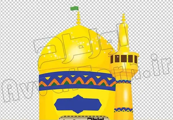 عکس نقاشی گنبد حرم امام رضا