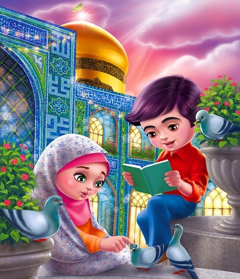 عکس حرم امام رضا نقاشی ساده