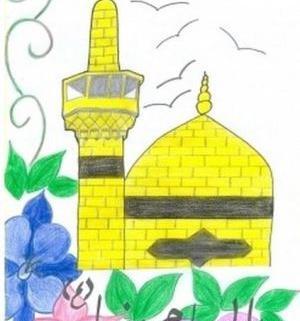 دانلود عکس نقاشی حرم امام رضا