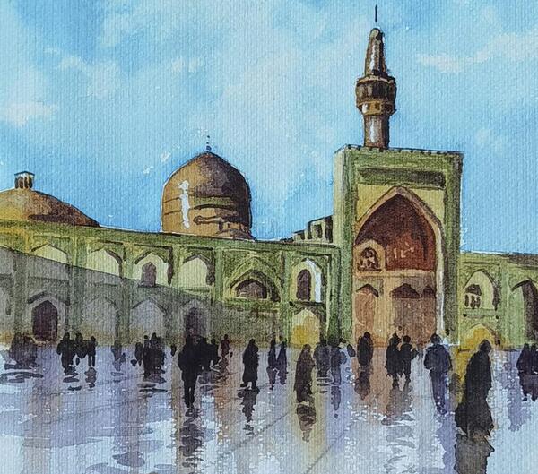 عکس هنری از حرم امام رضا