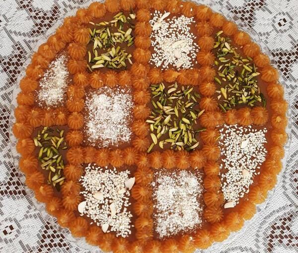 عکس تزیین حلوا برای مراسم ختم