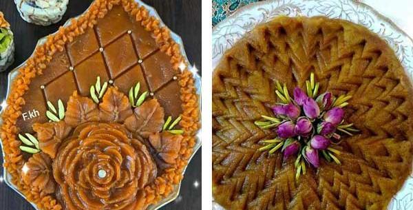 عکس تزیین حلوا برای مراسم ختم