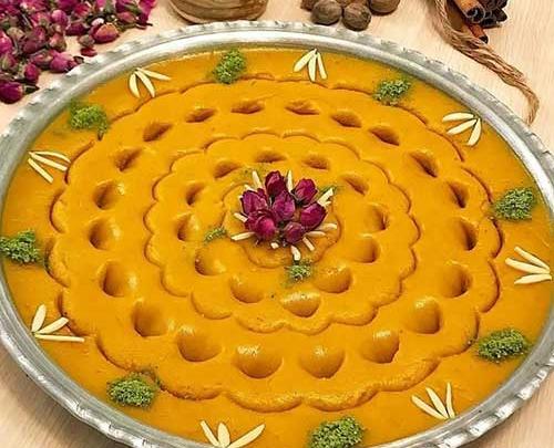 عکس تزیین حلوا برای مراسم ختم