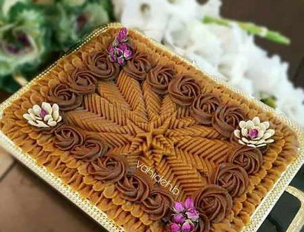 عکس تزیین حلوا برای مراسم ختم