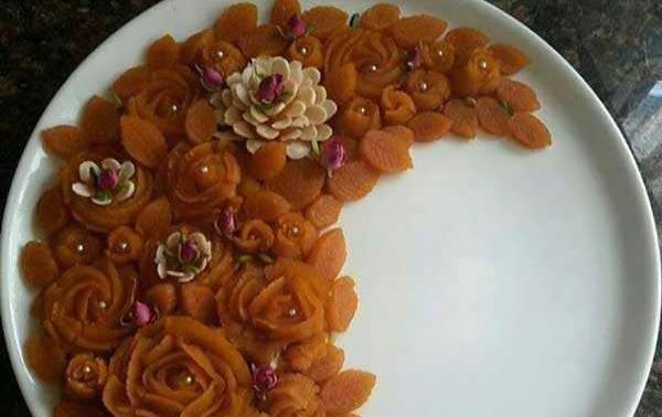عکس تزیین حلوا با ماسوره