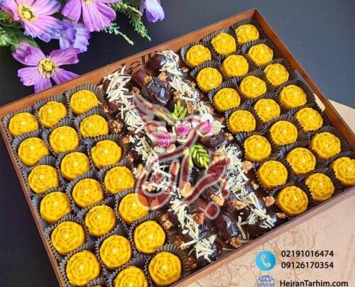 عکس تزیین خرما و حلوا برای مراسم ختم