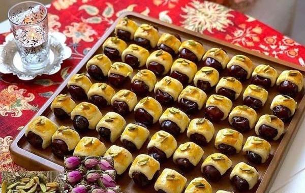 عکس تزیین خرما و حلوا برای مراسم ختم