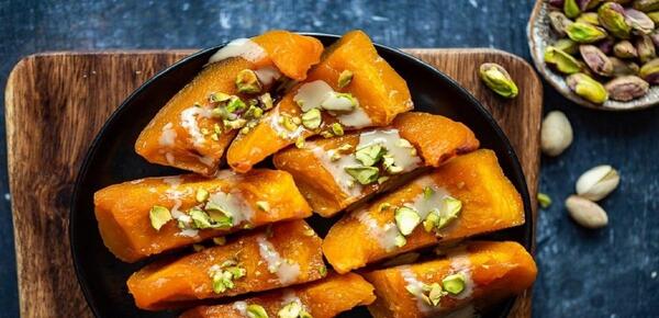 عکس دسر کدو حلوایی