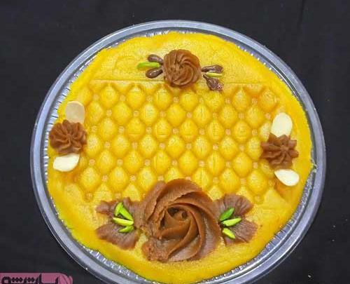 عکس تزیین حلوا و خرما