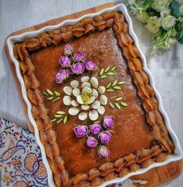 عکس های حلوای زعفرانی