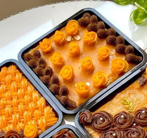 عکس های حلوای زعفرانی