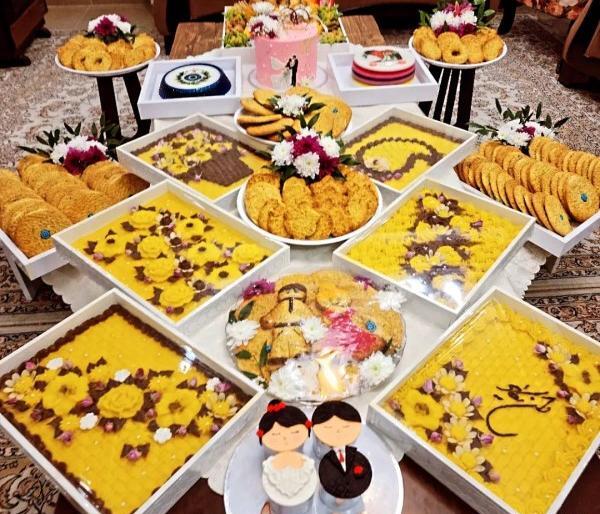 عکس های حلوای زعفرانی