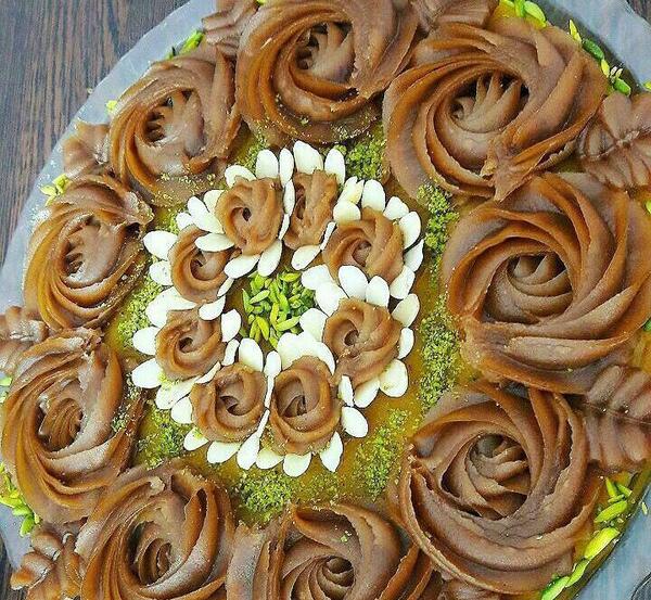 عکس های حلوای زعفرانی