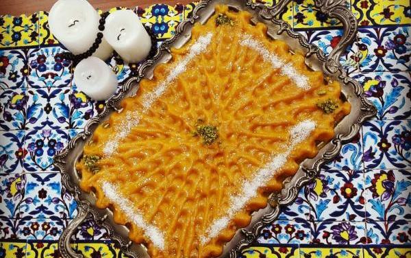 عکس های حلوای زعفرانی