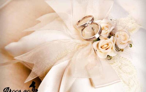 عکس حلقه و گل عروسی