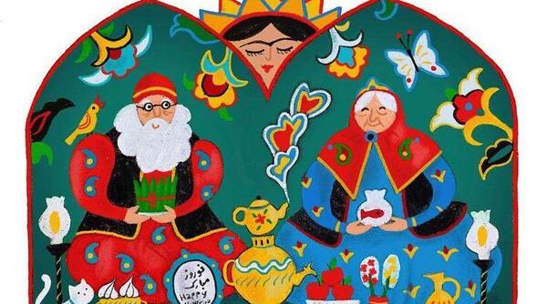 عکس عید نوروز با حاجی فیروز