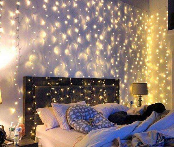 ایده تزیین اتاق با ریسه و عکس