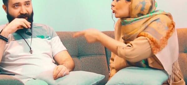 عکس خنده دار دعوای زن و شوهر