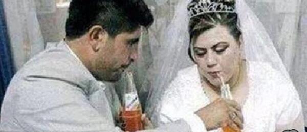عکس عروسی قدیمی خنده دار