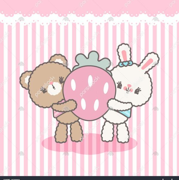 عکس استیکر خرگوش و خرس تلگرام