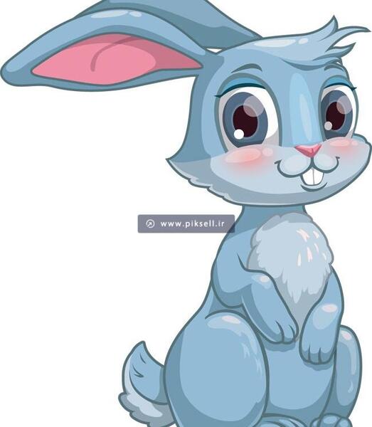 عکس نقاشی خرگوش آبی