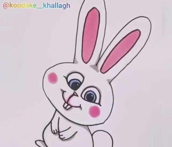 عکس خرگوش بچگانه نقاشی