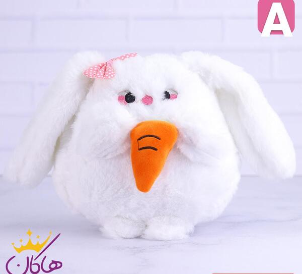 عکس خرگوش پشمالو صورتی