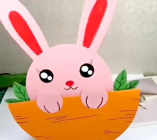عکس خرگوش با کاغذ رنگی