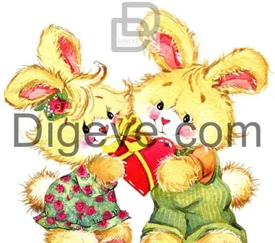 عکس عروسک خرگوش زرد