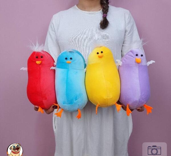 عکس خرگوش و جوجه رنگی
