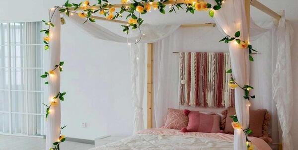 ایده عکس عروسی در اتاق خواب