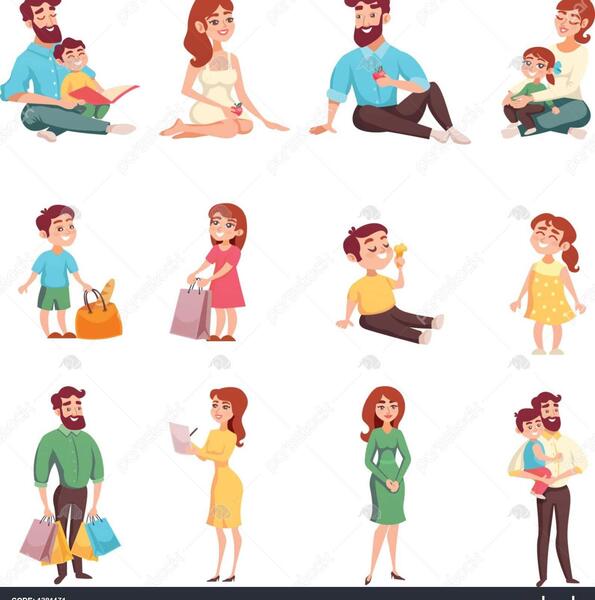 عکس های خانوادگی کارتونی