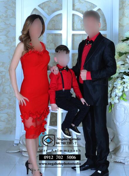 نمونه عکس خانوادگی در اتلیه