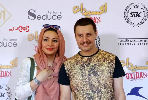 عکس خانوادگی جواد عزتی و همسرش