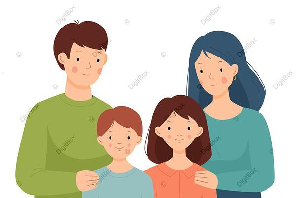 عکس فانتزی خانواده چهار نفره