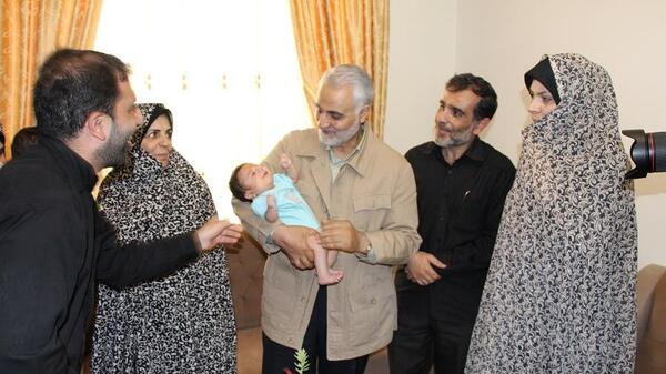 عکس خانوادگی سردار قاسم سلیمانی